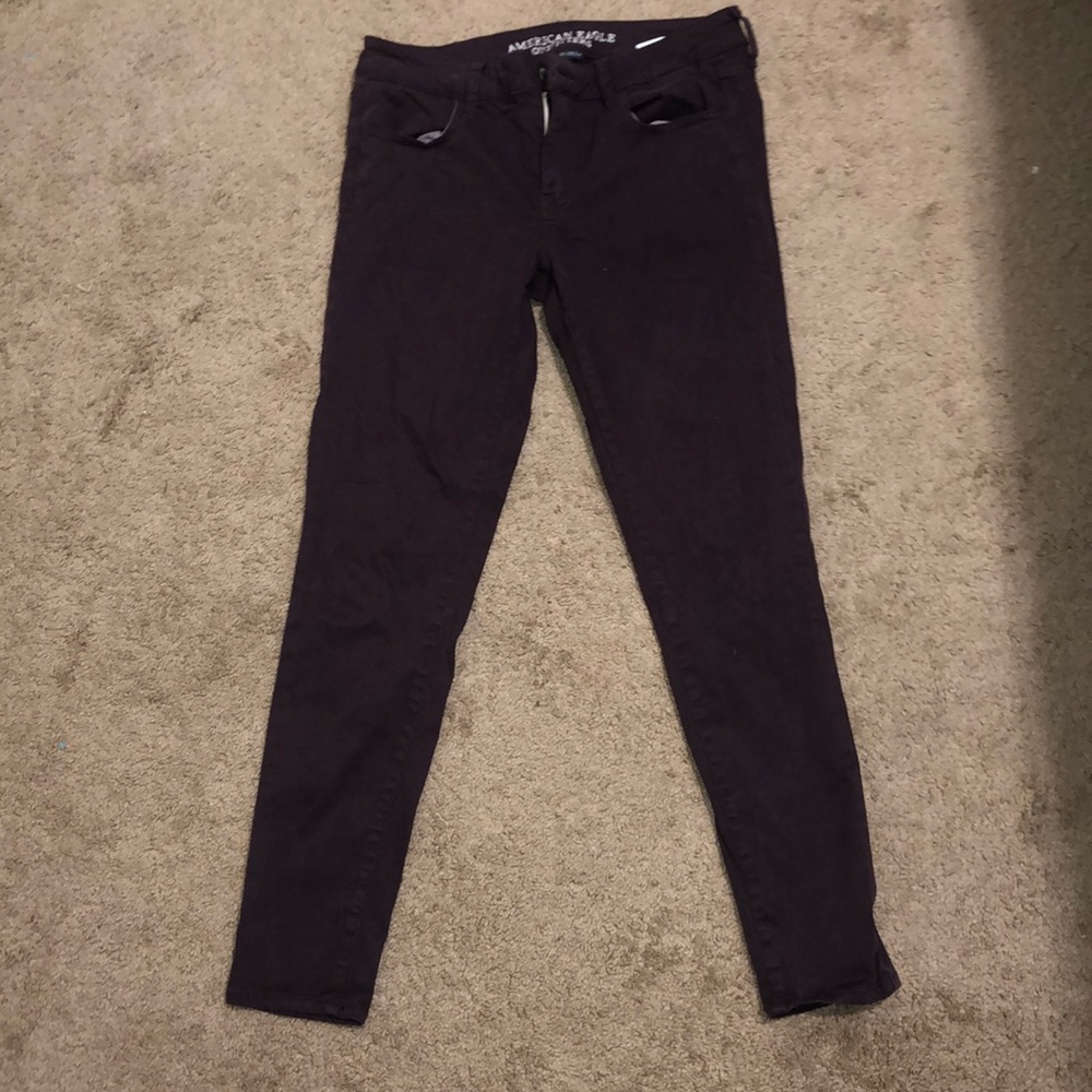 Purple American Eagle Super Stretch Jegging